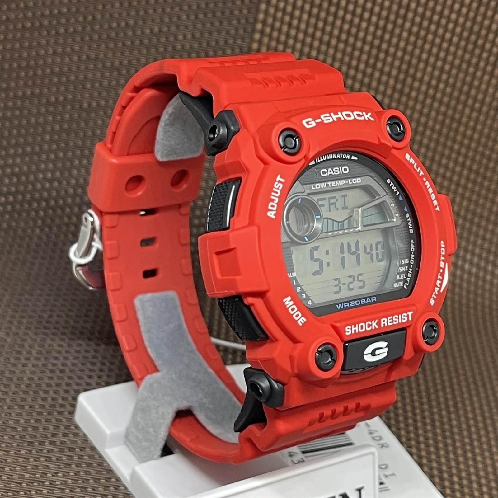 Casio G-Shock G-7900A-4D Low Temperature Moon Data Tide Graph Red Resin Watch