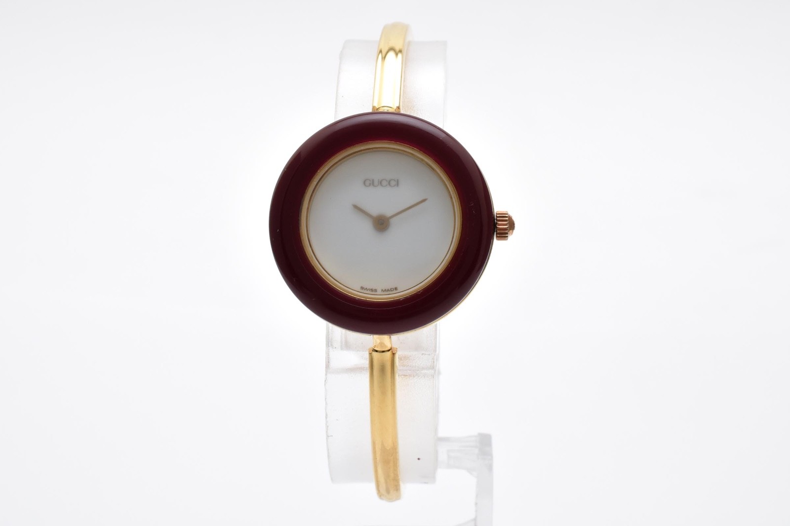 VINTAGE [NEAR MINT] GUCCI 1100L Change Bezel Watch 12 colors 11/12.2 From JAPAN