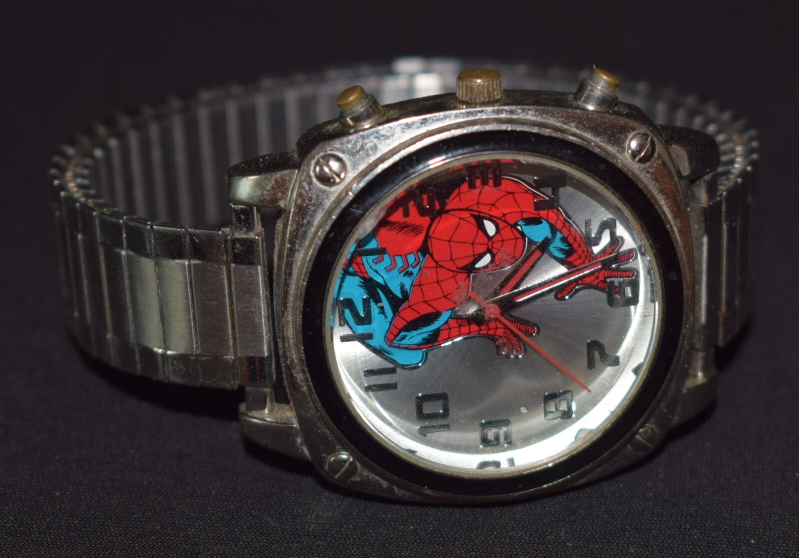 Rare Vintage Marvel The Amazing Spider-Man Windup Wristwatch