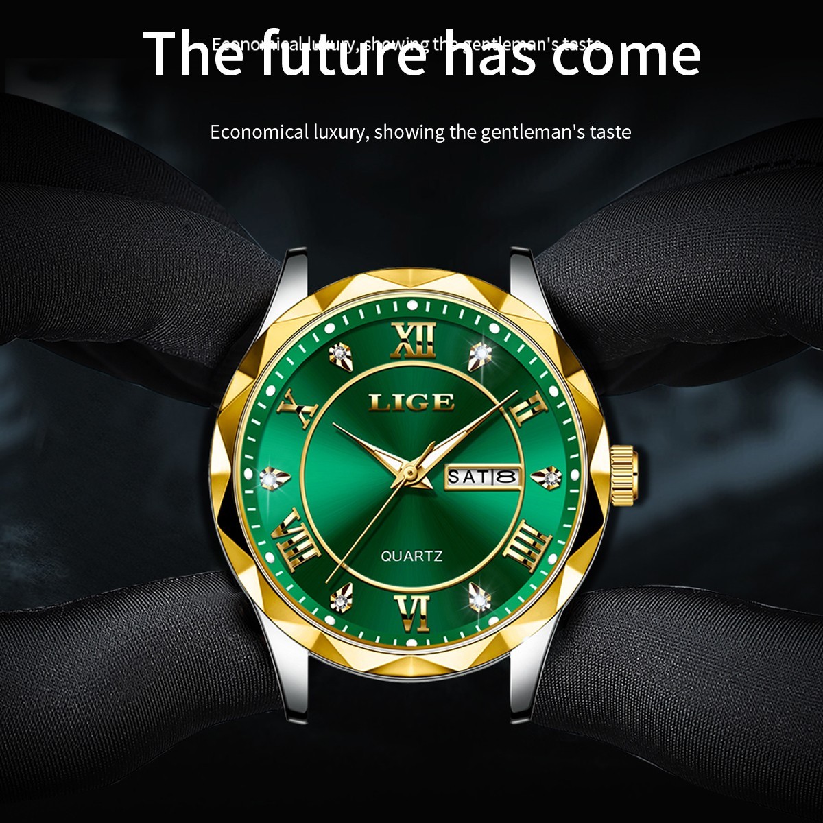 Men Casual Watch Waterproof Luminous Quartz Wristwatch Stainless Steel Date HOT