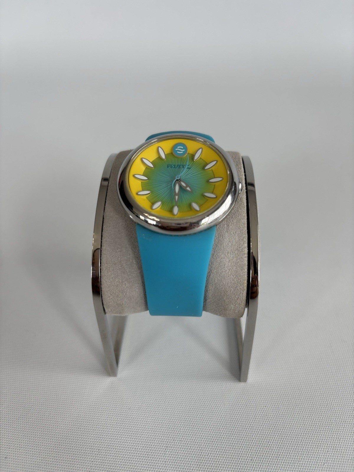 Philip Stein Fruitz Watch Blue & Yellow Dial Silicone Strap NFT Technology