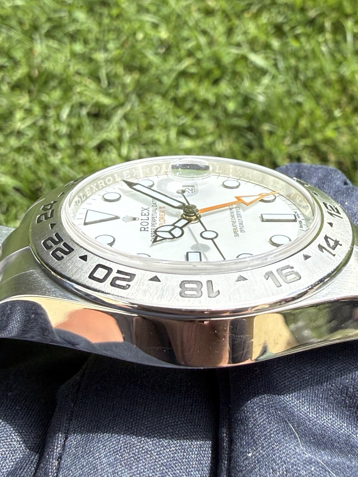 2019 Rolex Explorer II Polar Stainless Steel Watch with White Dial 40mm 216570