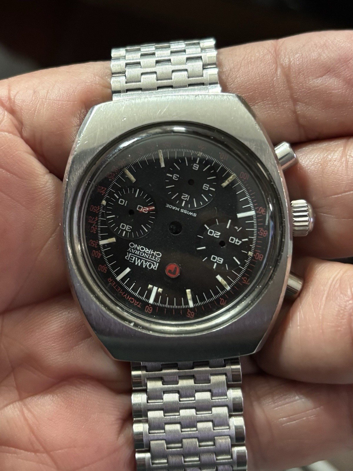 SETH THOMAS Stingray Chronograph Valjoux 72 -726 Case Set Hands Included