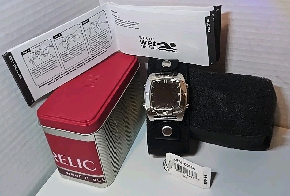 Relic Wet 165 Feet Wrist Watch ZRWL42005 NEW