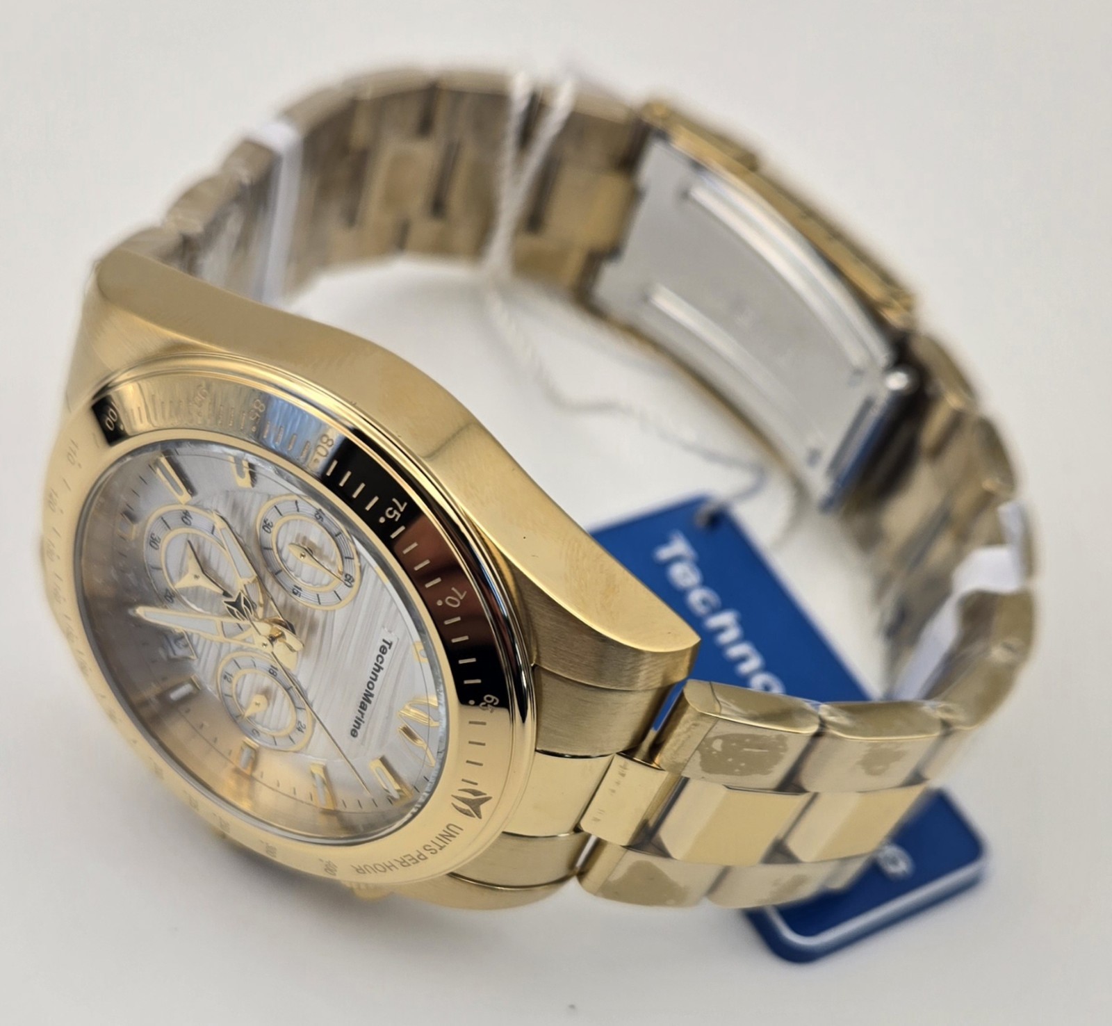 TechnoMarine Manta Ray Men’s Watch 42mm Gold TM-225122 VD53 NEW