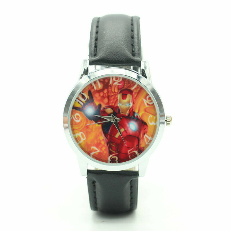 Marvel Comics IRON MAN Genuine Leather Band WRIST WATCH Unisex