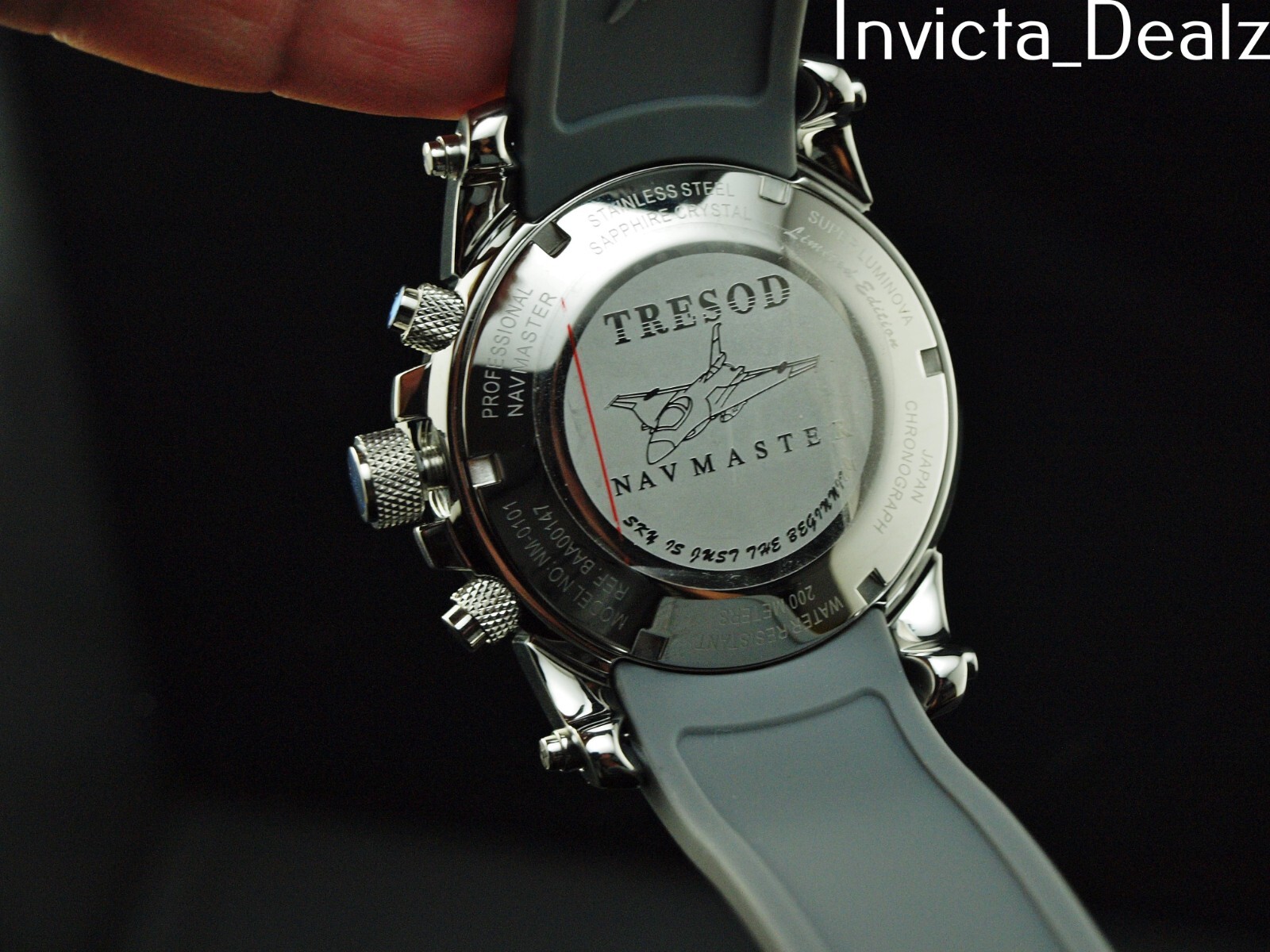 Tresod Men’s NAVMASTER Chrono SILVER Dial Silver Tone Sapphire Crystal SS Watch