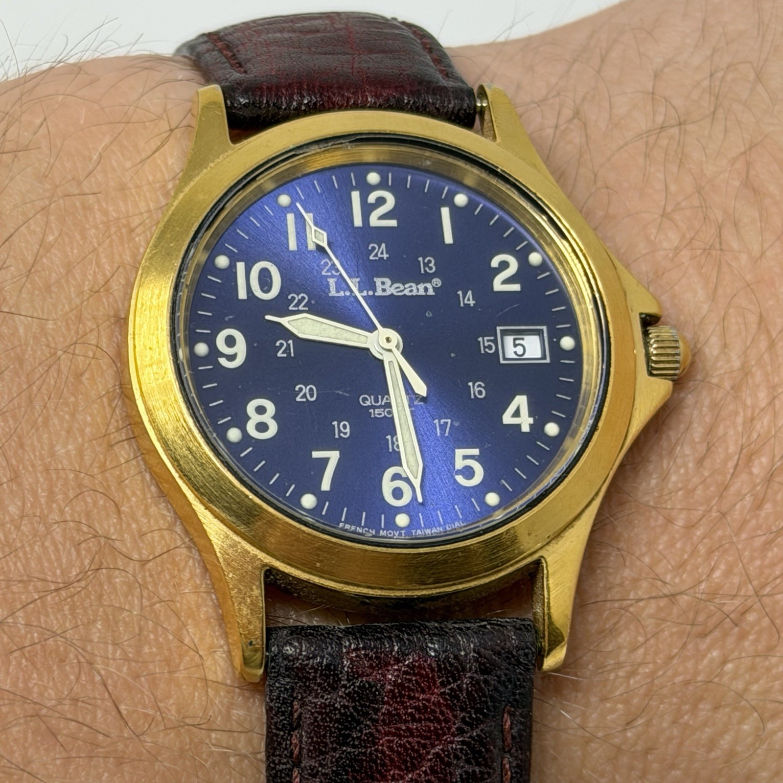 L.L.Bean Field Watch Quartz 150 FT Date 34mm 85323XY-505