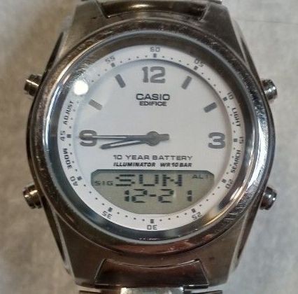CASIO EDIFICE 10 YEAR BATTERY EFA 107 Defective Item