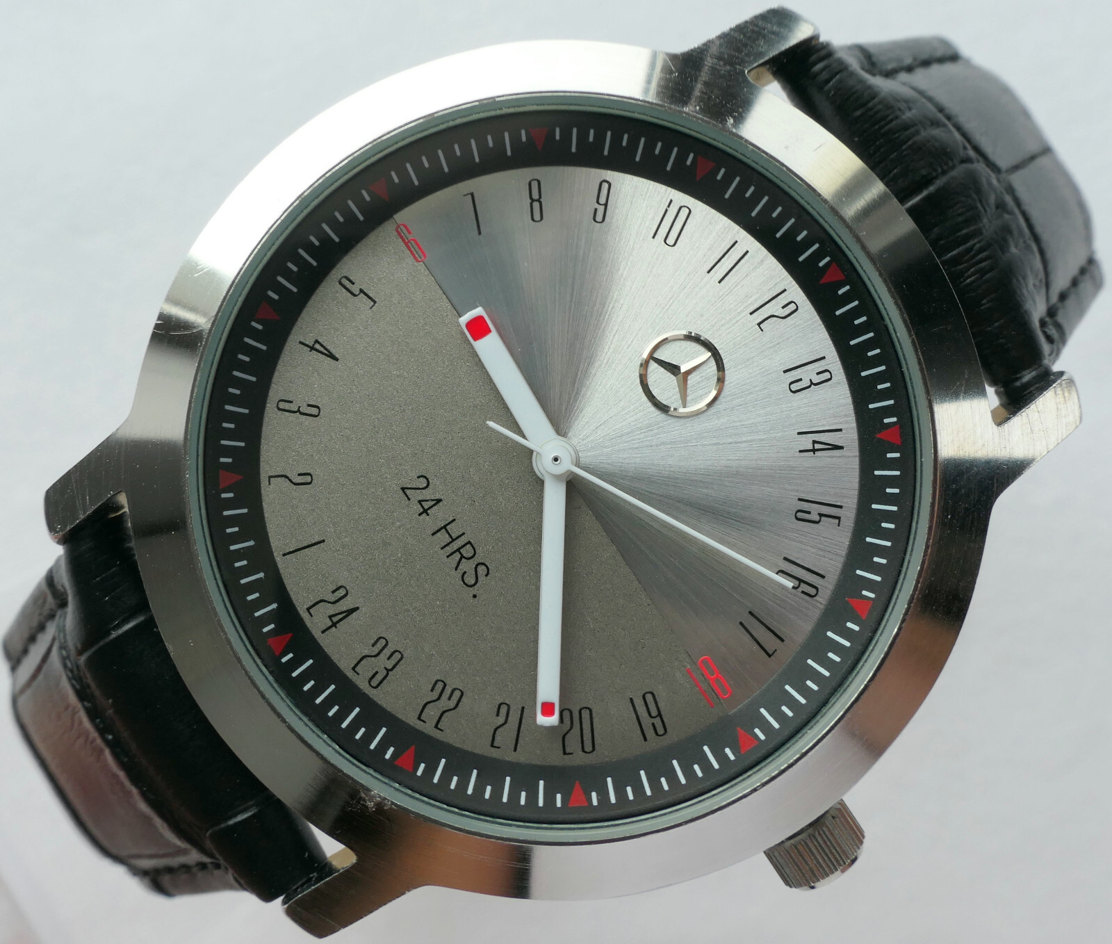 Mercedes Benz 24 Hour Dial Military Time Classic Business Sport Accessory Watch