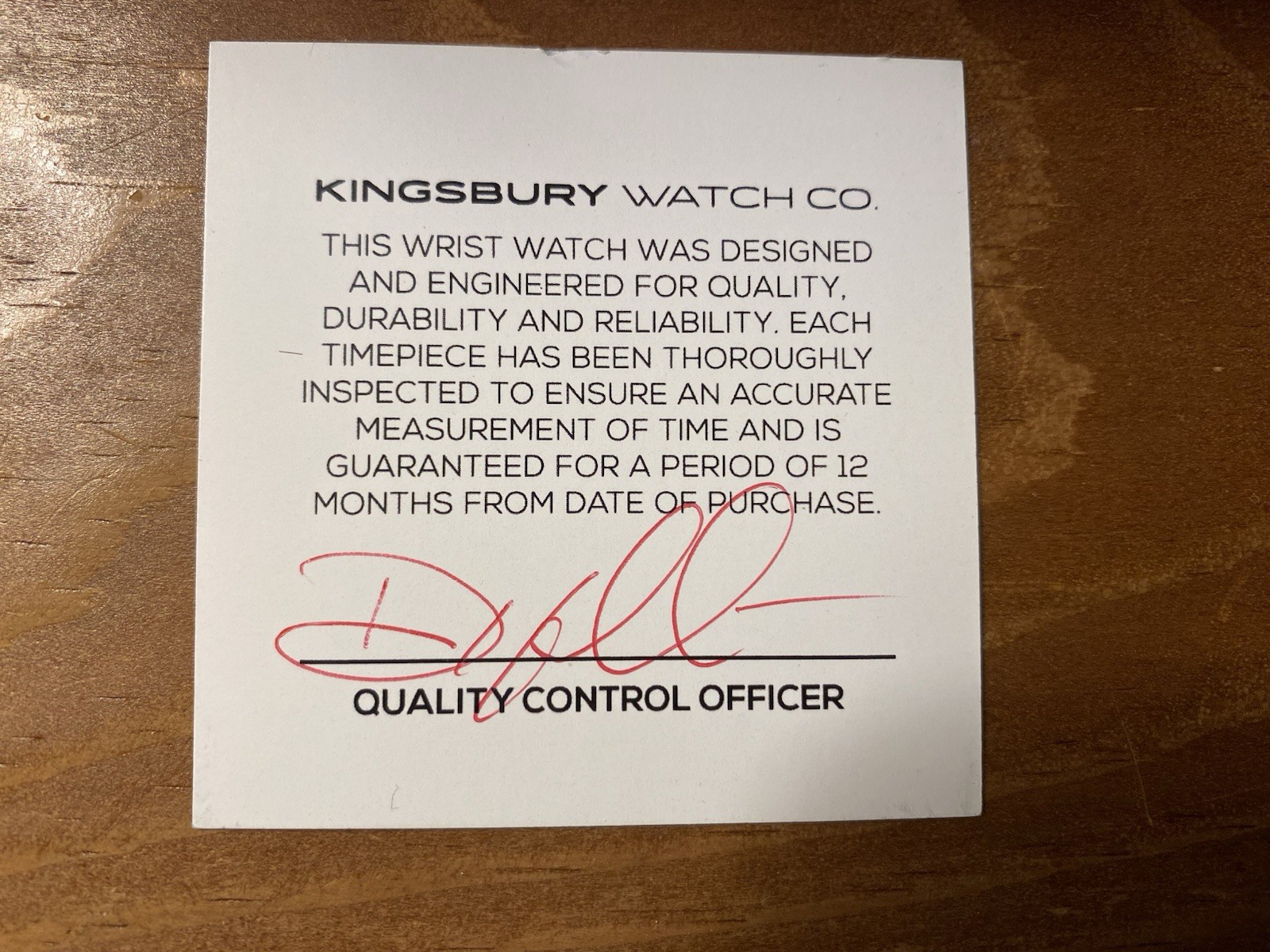 Kingsbury MS4 Regiment Automatic Watch NH38 Movt Sapphire 20ATM Screw Down Crown