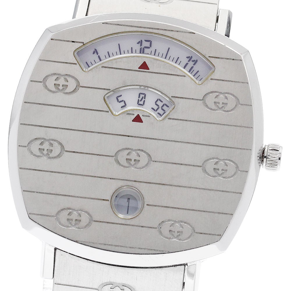 GUCCI Grip watch 157.4/YA157401 Date white Dial Quartz Boy’s Watch_952488