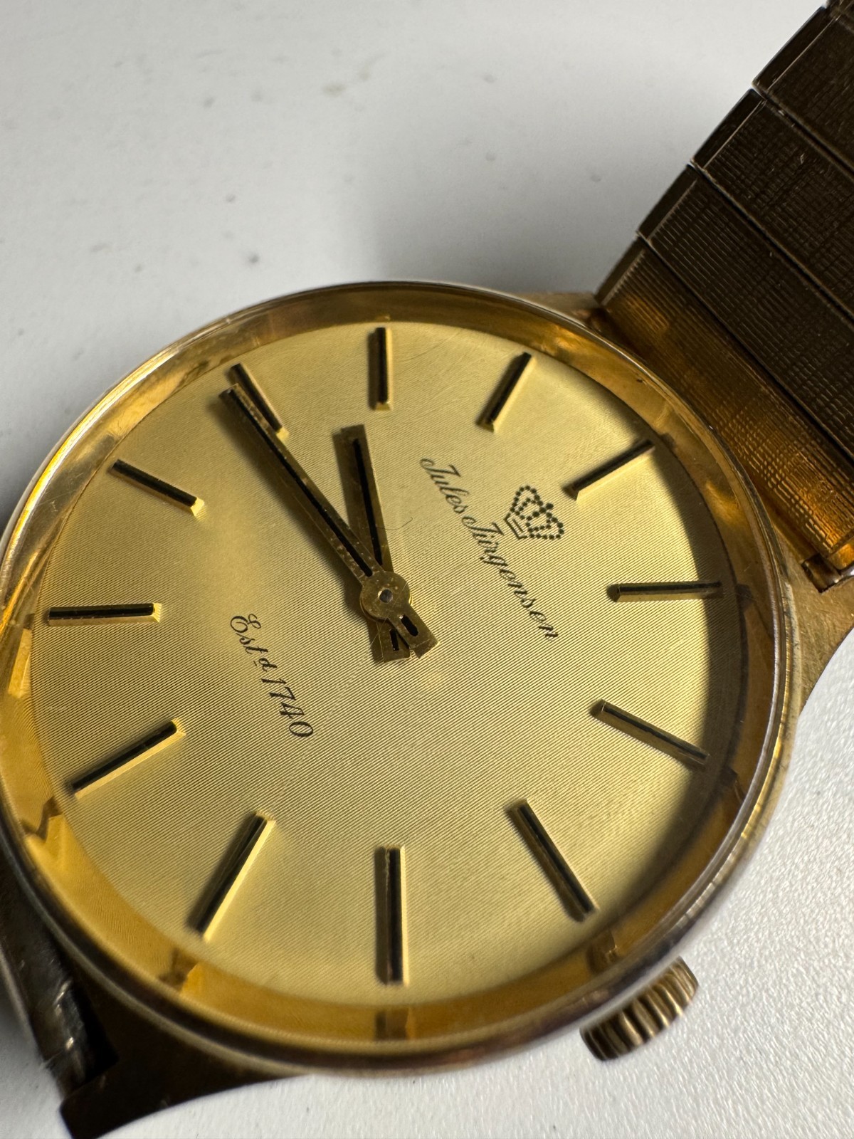 Jules Jurgensen 33MM Wind Up Mechanical Watch Runs Good