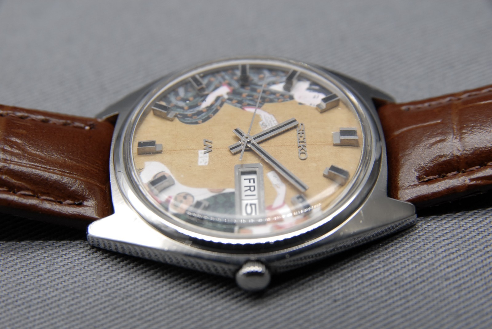 CLA’d [N MINT ] Vintage SEIKO Lord Matic 5606-9000 LM 38mm UKIYOE AT Men’s Watch