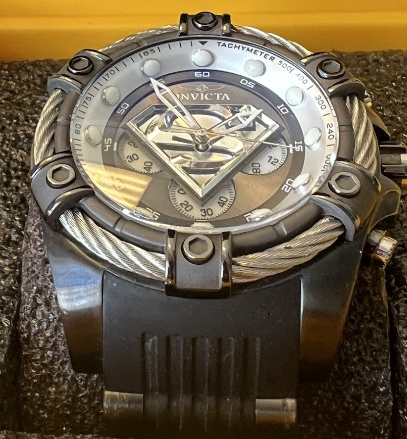 Invicta DC Comics Superman Men’s Watch Model 33189 52mm Quartz Chronograph