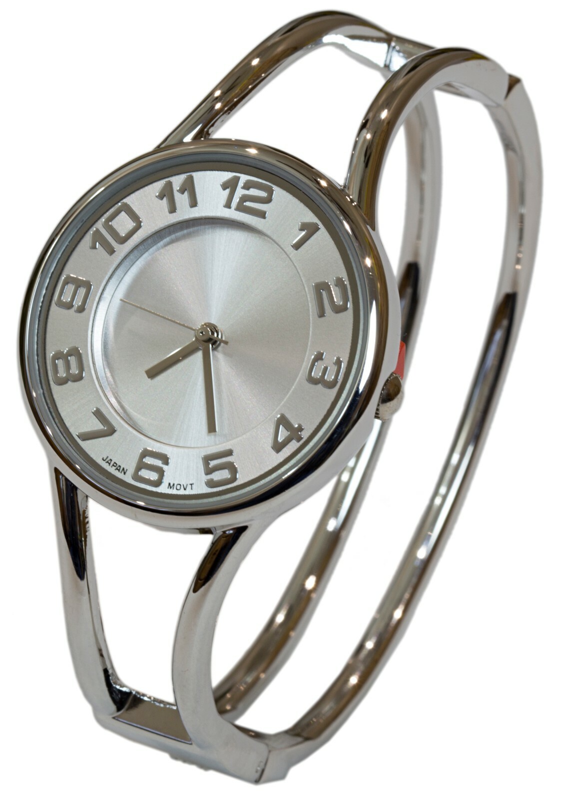 Blekon Collections Japanese Quartz Metal Double Band Fashion Womens Bangle Watch