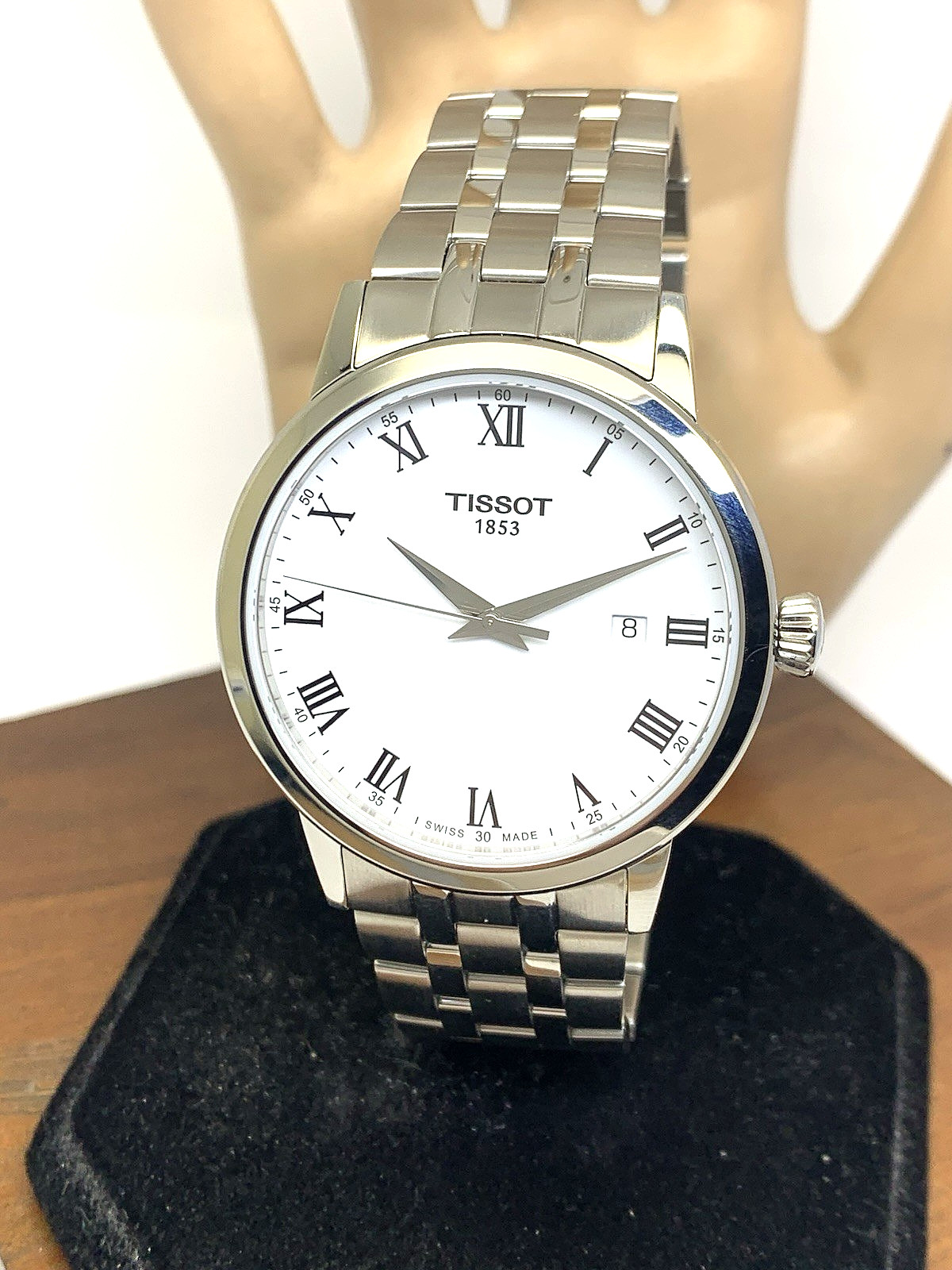 Tissot Men’s Watch Swiss Quartz White Dial 42mm Silver Steel T1294101101300