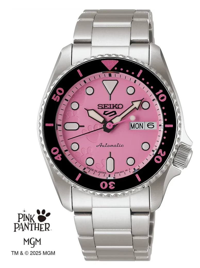 Seiko 5 Sports SBSA321 / SRPM07 Pink Panther Mechanical Automatic Men Watch