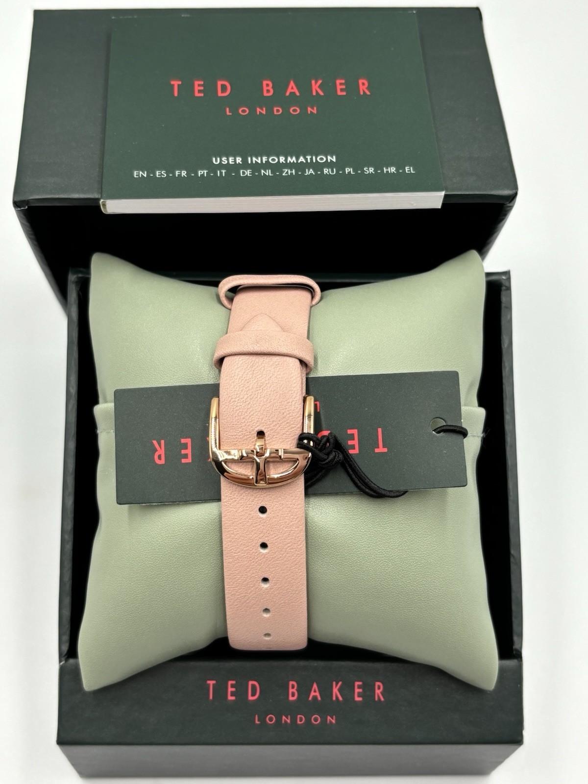 TED BAKER Pink & Rose Gold Floral Analogue Watch Ladies Boxed New RRP £130