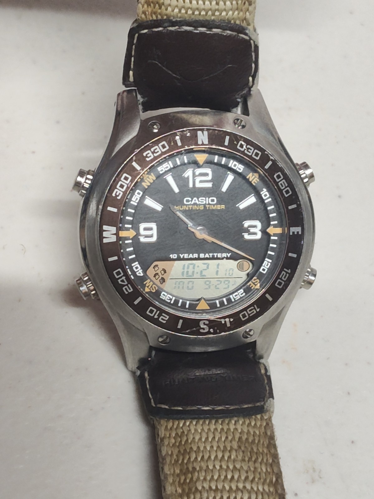 Casio Hunting Timer Watch Illuminator Backlight AMW-701 Cal 3769