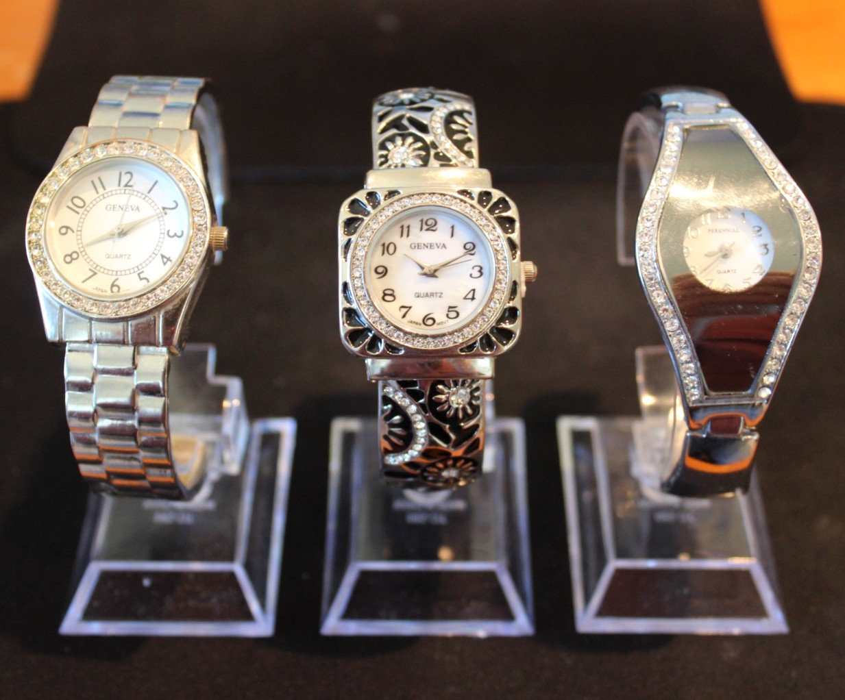 2 GENEVA LADIES’ WATCHES + 1 PERENNIAL LADIES’ WATCH – ALL BEAUTIFUL