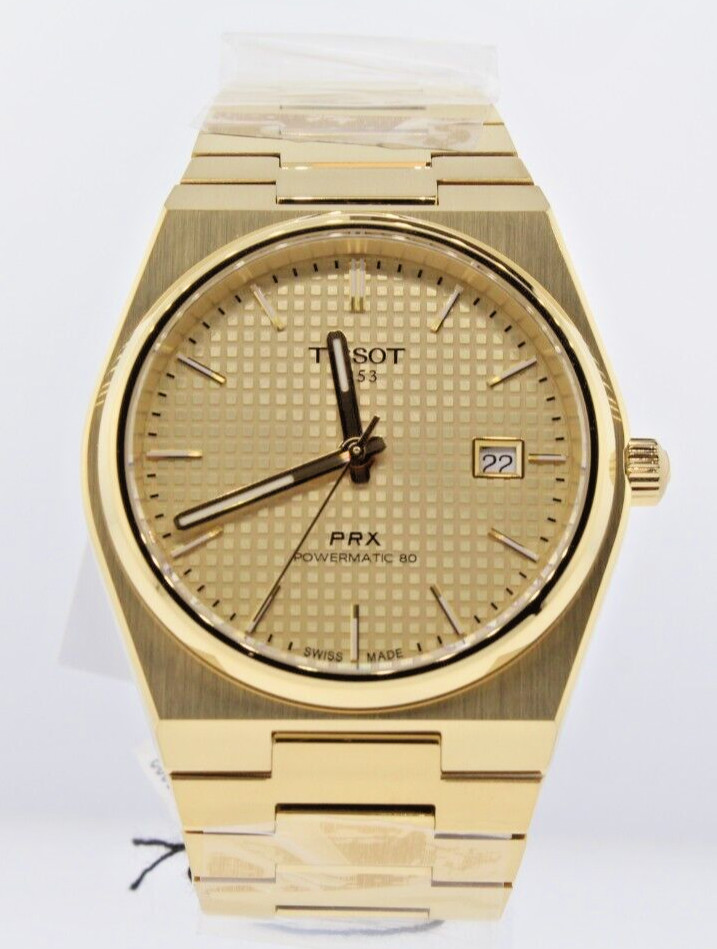 TISSOT PRX Powermatic 80 40MM Champagne Dial SS Men’s Watch T137.407.33.021.00