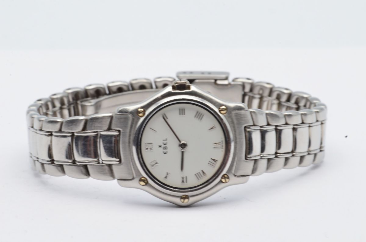 Ebel Sport Classique Mini 0 29/32in Women’s Watch 9057901 White Nice Condition