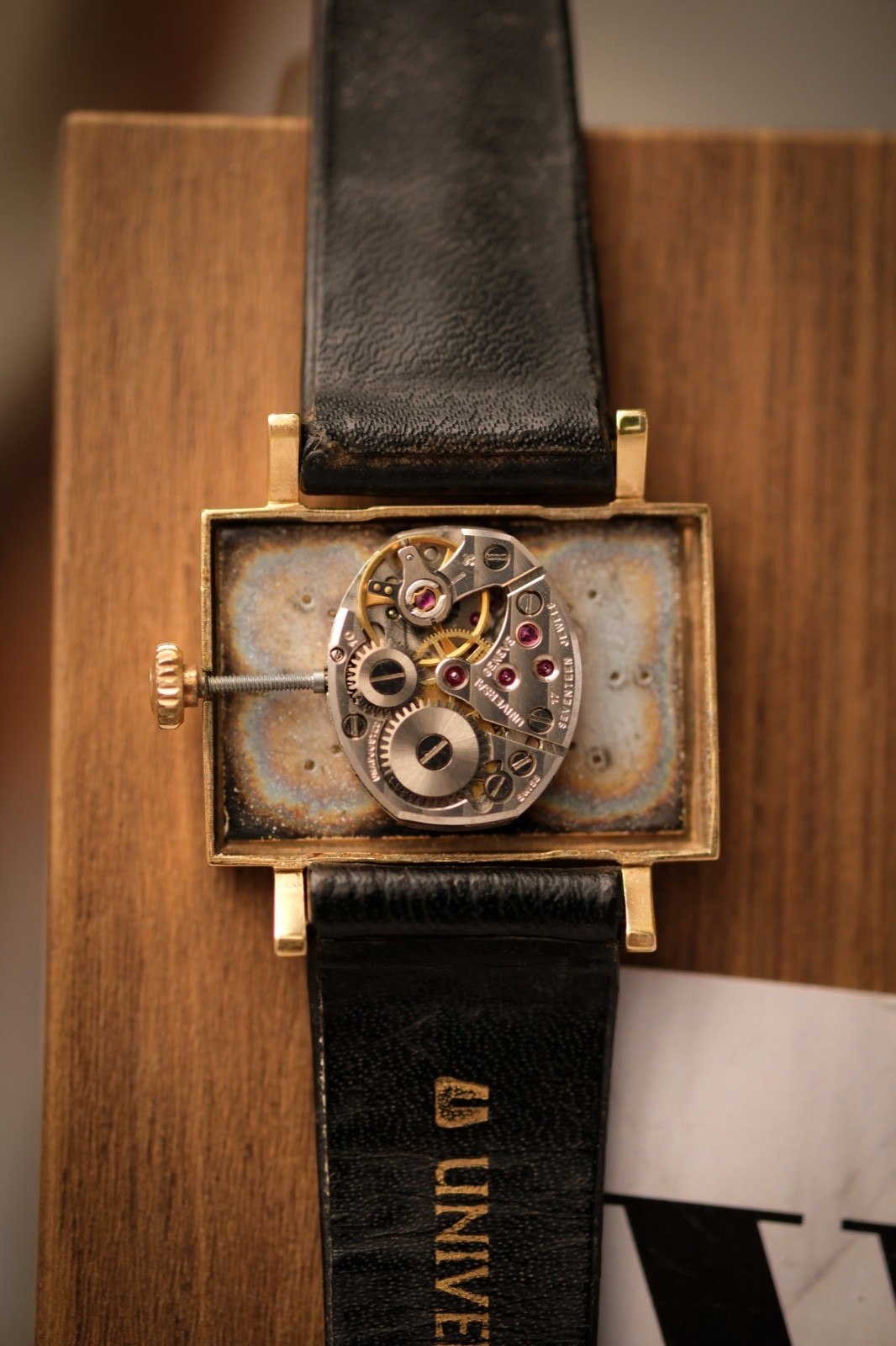 Universal Geneve Rectangular lady, ref. 510608, hand-wound cal UG 10, tiger dial