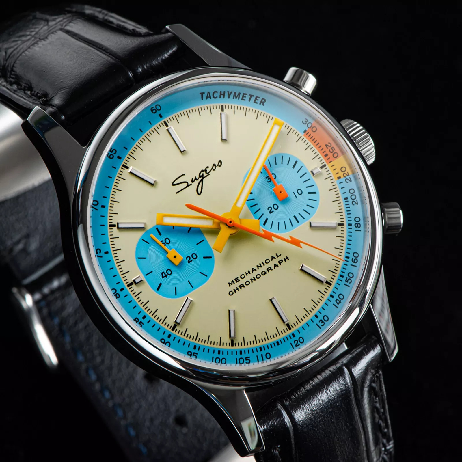 Sugess Chrono Heritage SWAN NECK Dial Chrono SEAGULL 1963 Watch 40MM Fashion