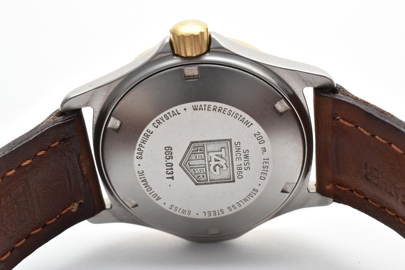 [NEAR MINT] TAG HEUER 2000 Automatic 665.013T Gray Dial Vintage Men’s Watch 19cm