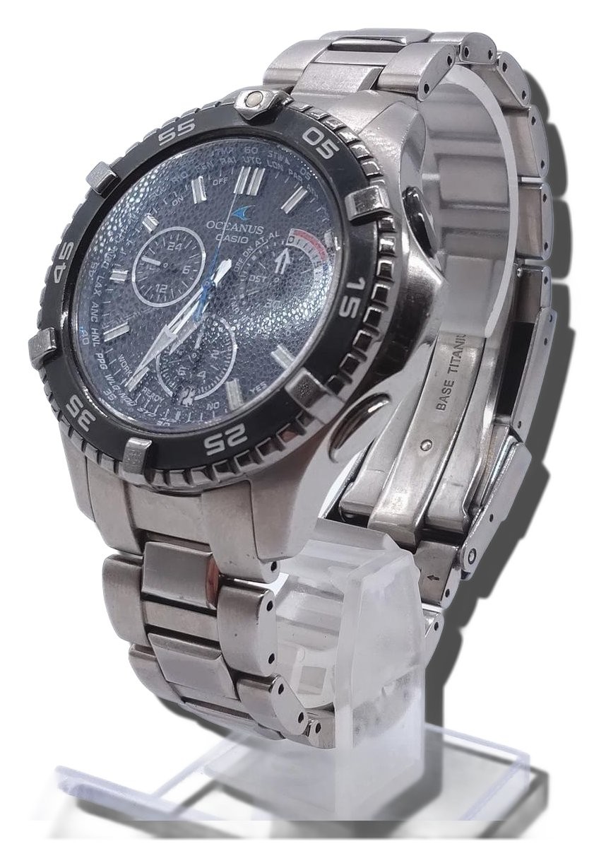 CASIO OCW-P500 OCEANUS Solar Radio Watch Wristwatch Works Men 5310