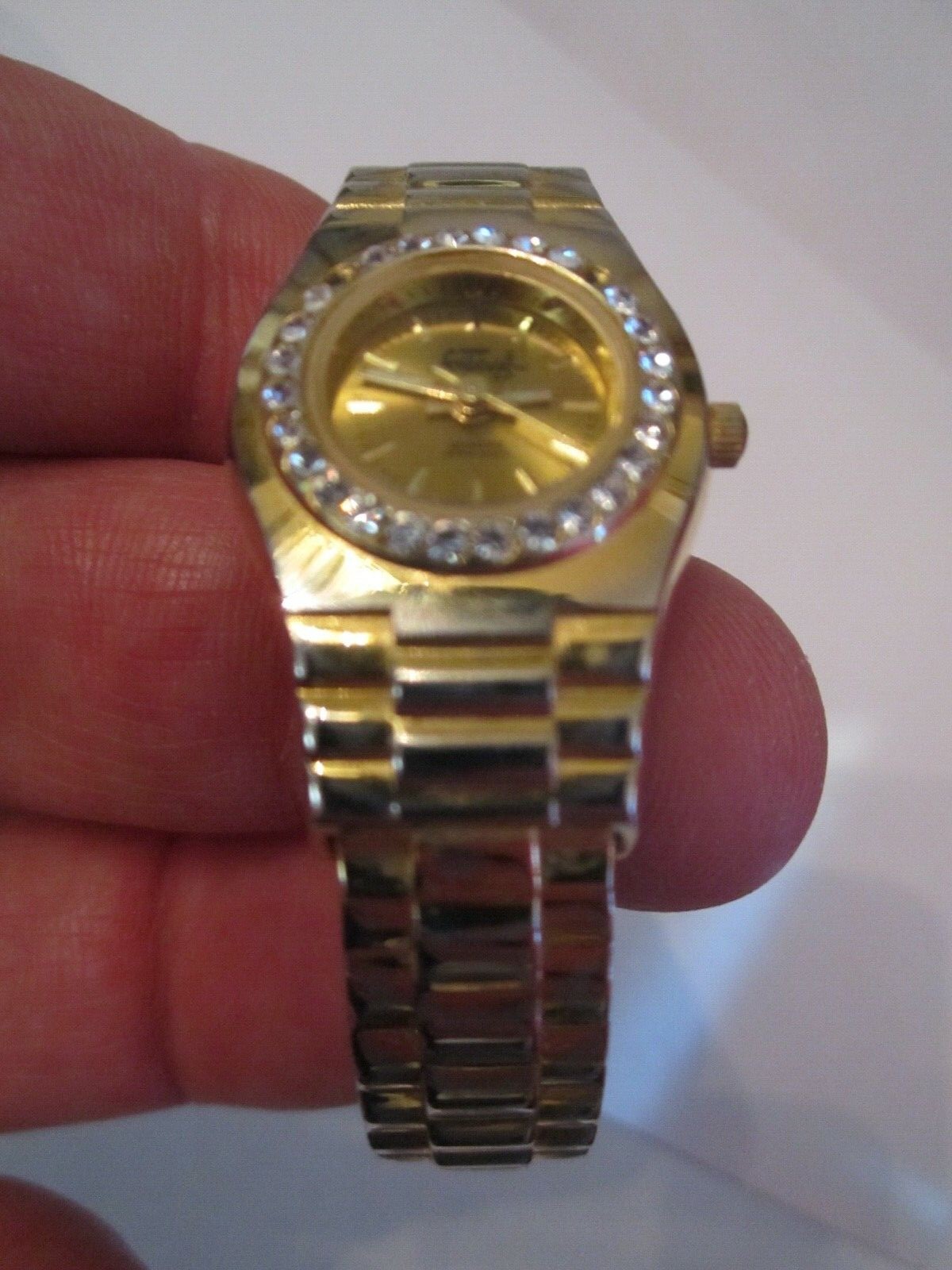 VINTAGE FABERGE CUFF WATCH – LADIES’ – JUBILEE BAND – GOLD FACE QUARTZ – BBA-26