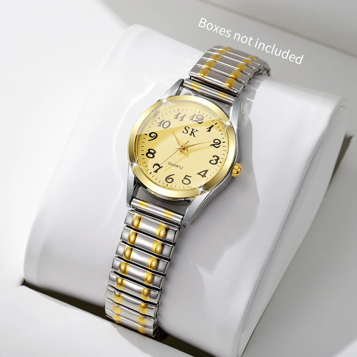 Elegant Small Dial Women Watches Fashion Elastic Strap Quartz Watch Reloj Mujer（