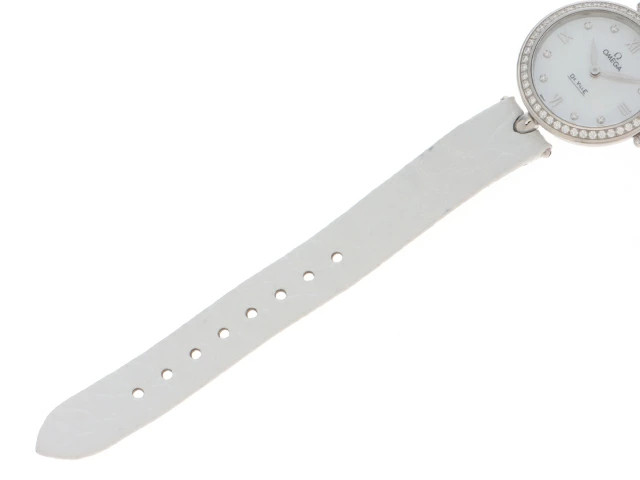 Omega De Ville Prestige Duedrop 424.18.27.60.55.001 ２7.4mm White Dial #DW1791