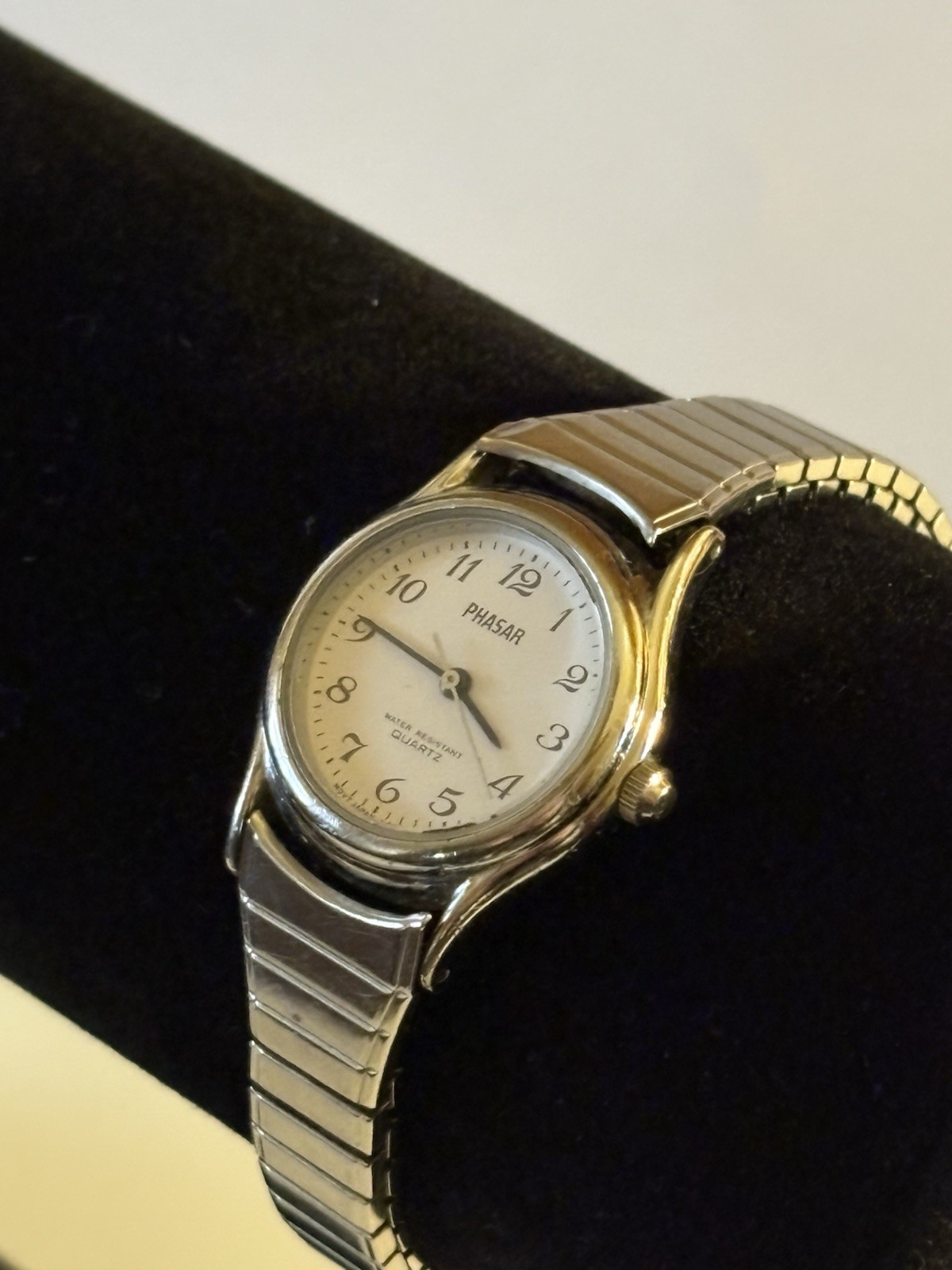 Vintage Phasar Silver Tone Quartz Analog Ladies Wristwatch Sears Roebuck & Co.