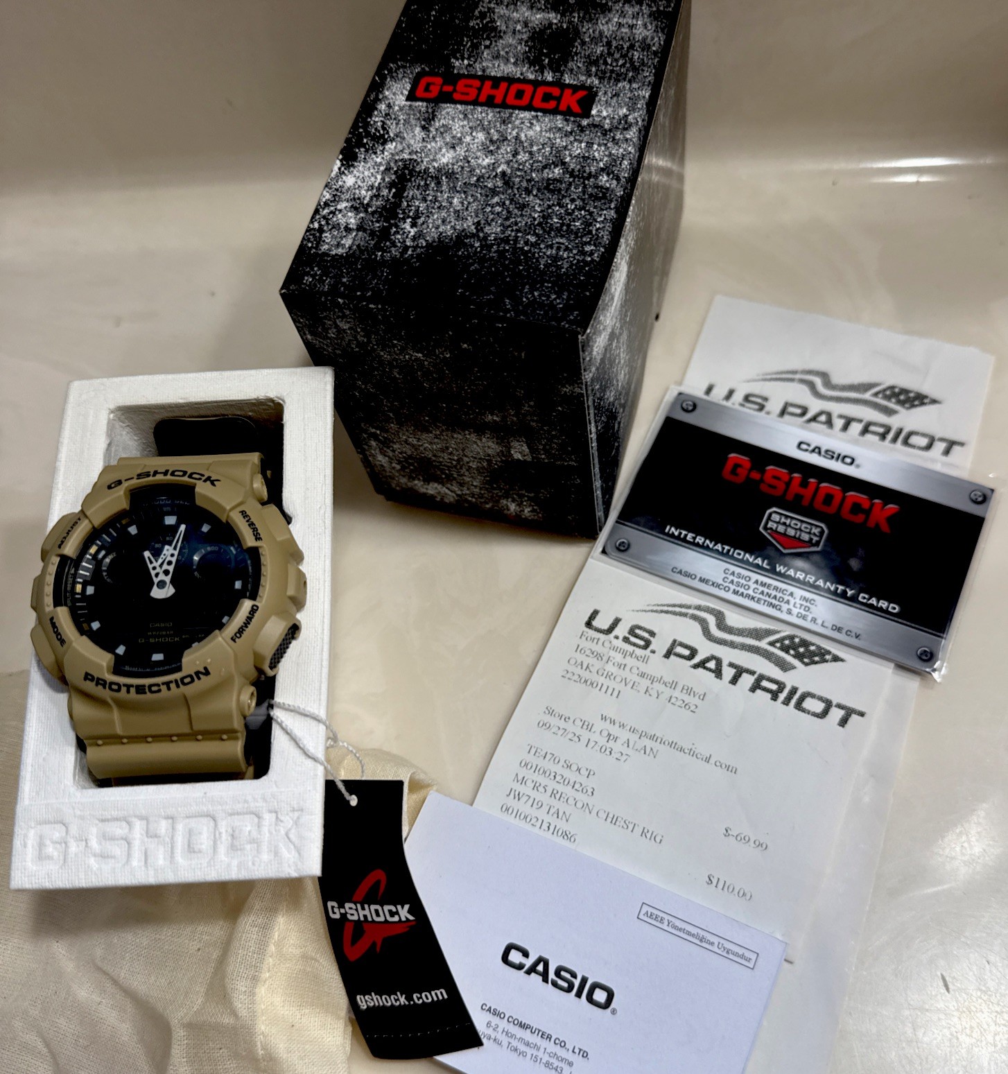 Casio G-Shock GA100L-8A Shock Men’s Digital Analog Military Watch