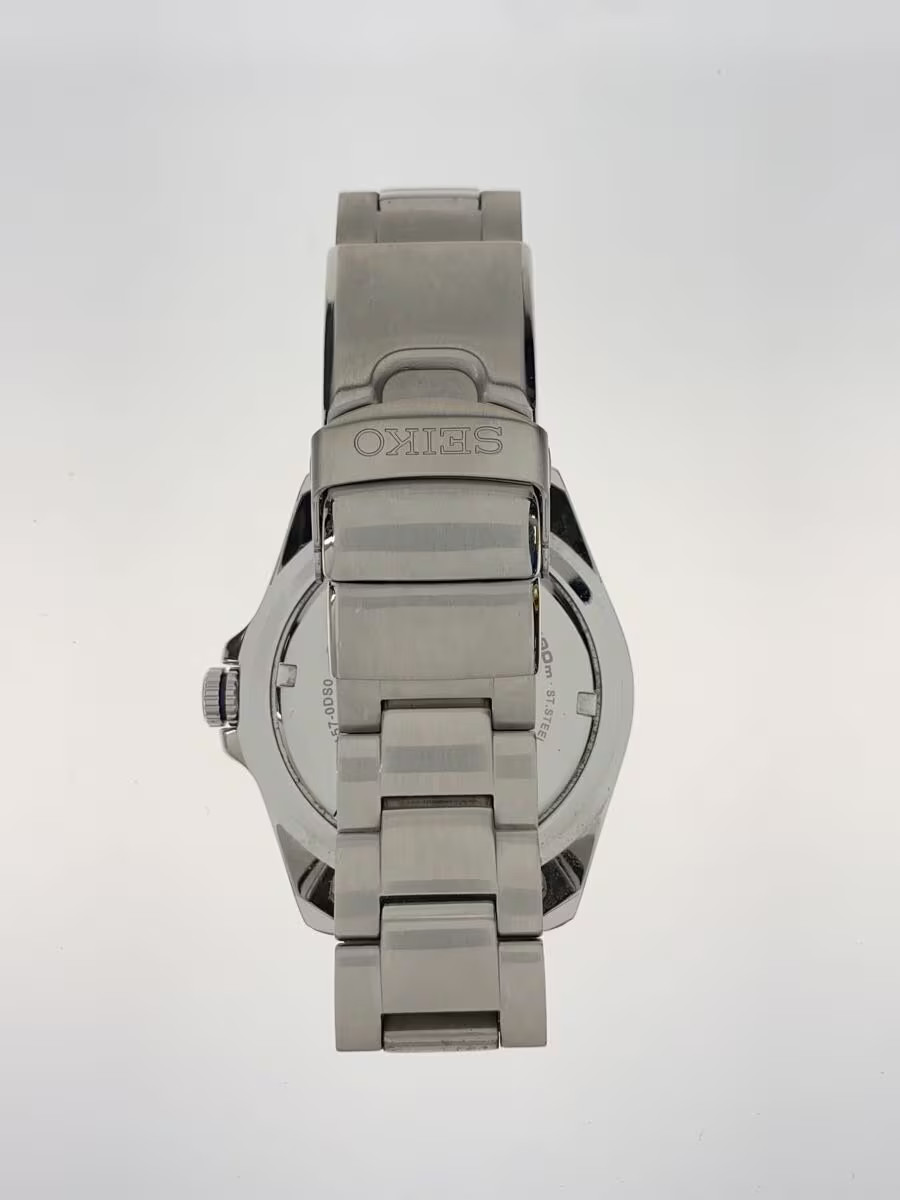 SEIKO Solar Watch Analog Stainless NVY SLV V157 0DS0