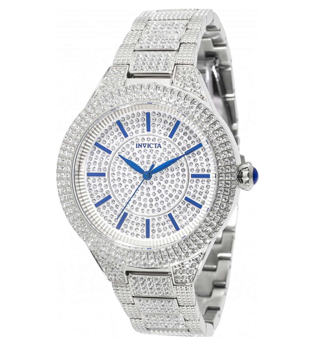 Invicta Luxury Pave Crystal Iced Out Men’s 43mm 700 Crystals Quartz Watch 49927