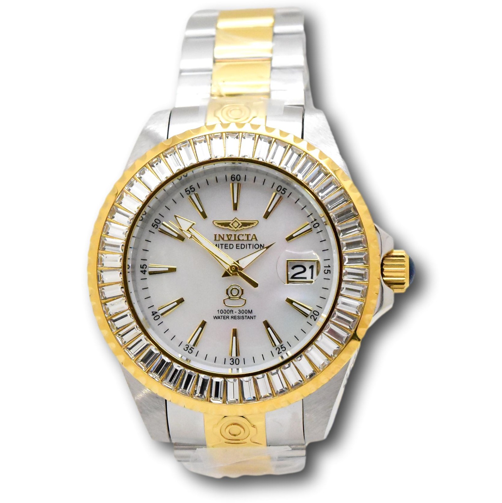 Invicta Grand Diver Limited Edition Men’s 47mm White Pearl Dial Auto Watch 44316