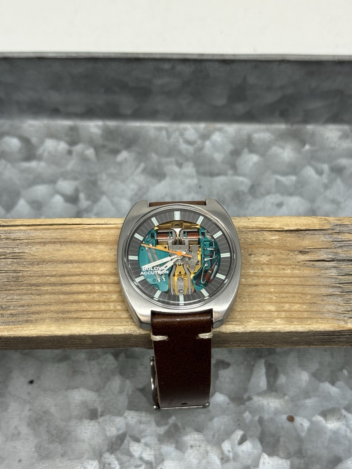 BULOVA ACCUTRON 214 770 Spaceview Watch, Running, Clean, Serviced, 1970
