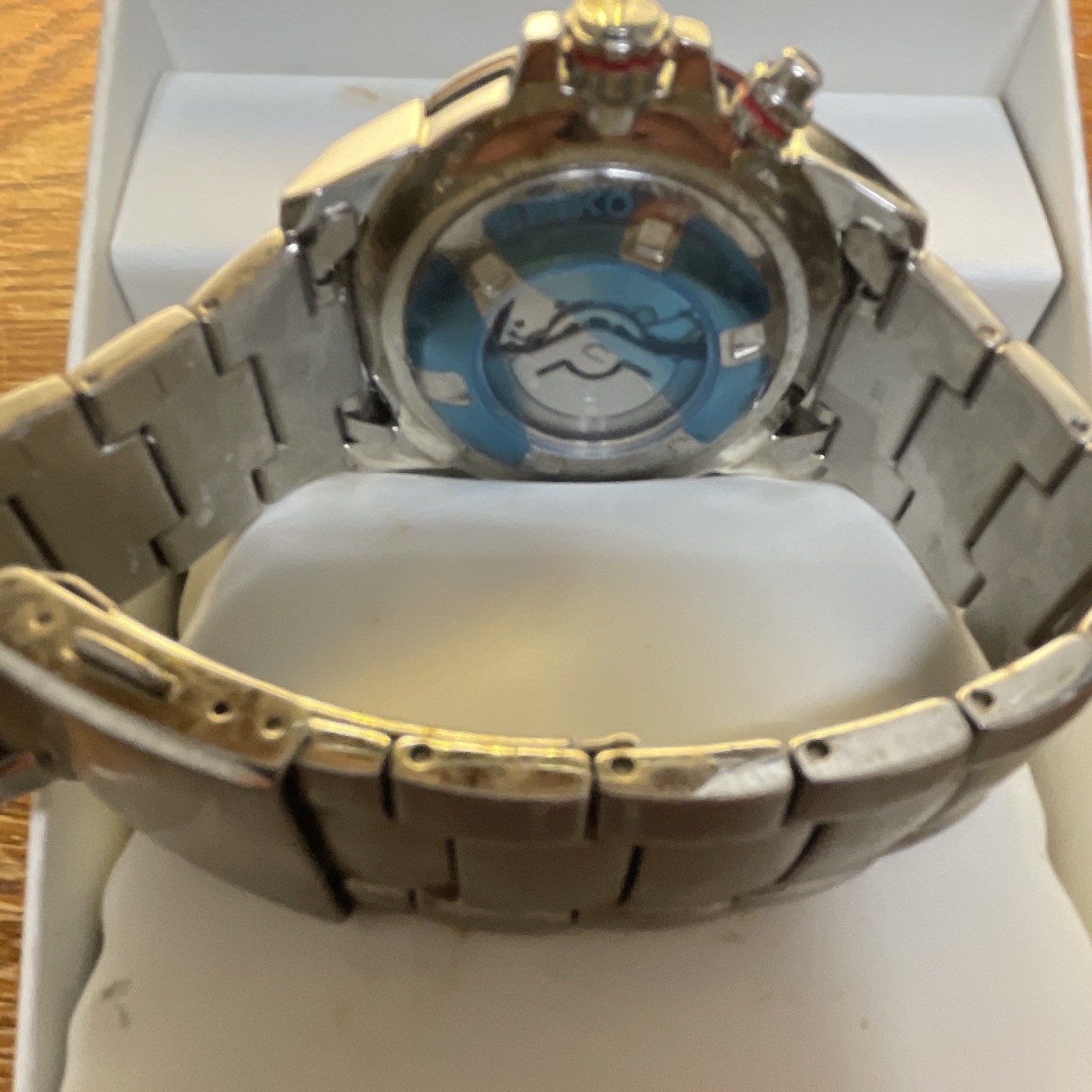 Seiko Kinetic Men’s Quartz Black Dial Date 100m SS Bracelet w/ Box