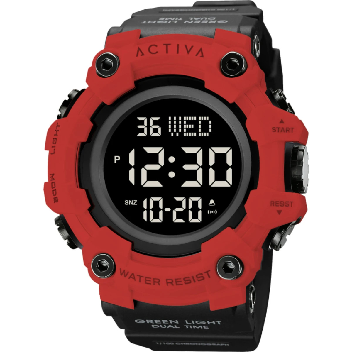 Activa Kadron X Invicta Digital Men’s Watch-53mm, Red/Black (ACW1968-006)-New