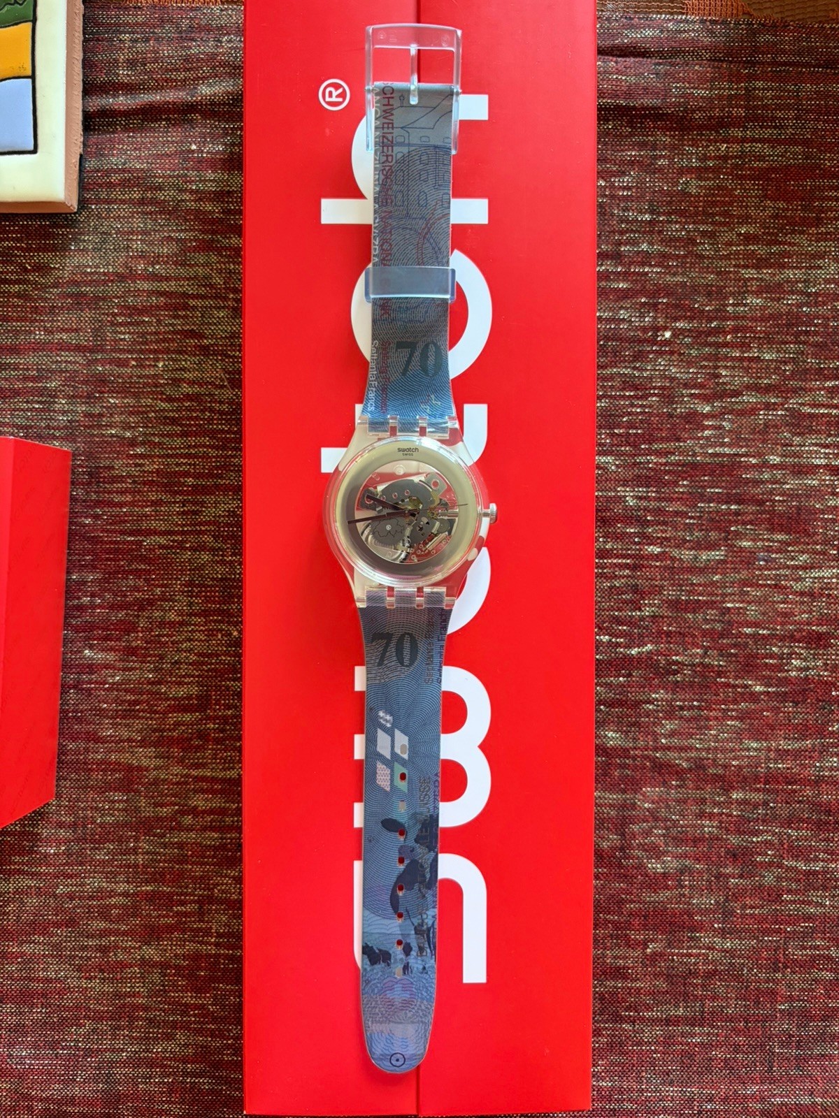 Swatch Swiss National Bank Watch “Septante Blue” (SUOZ181)