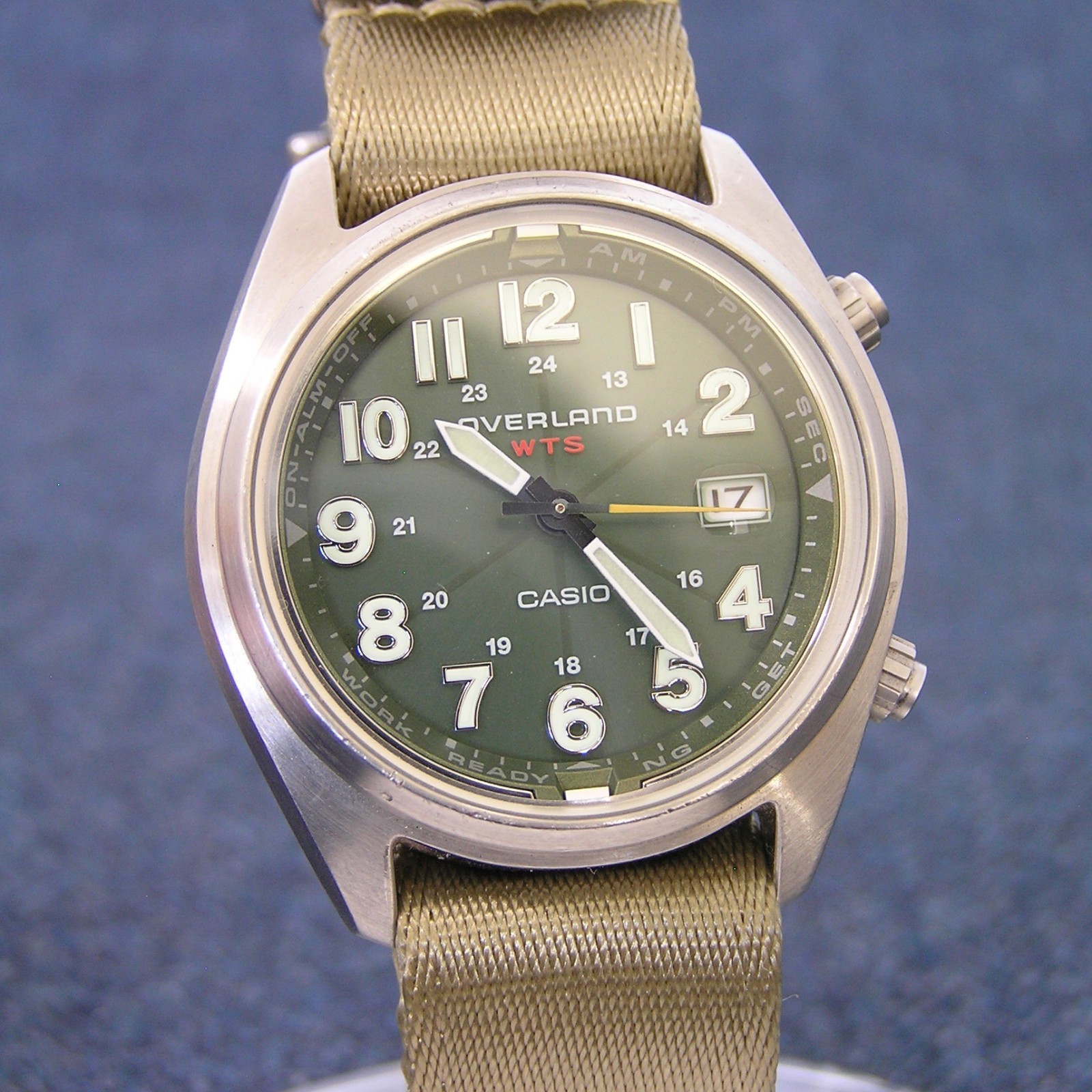 CASIO Overland OVW-100BJ Field Watch Military Solar Japan Exclusive Nato Green