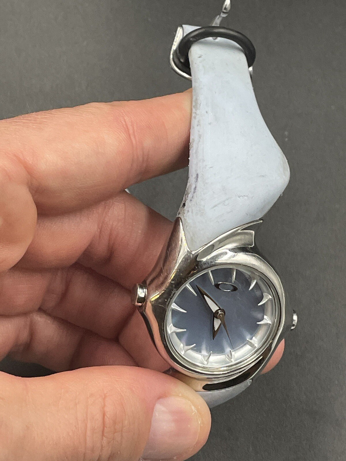 Oakley Crush 2.5 Polished Mother of Pearl Powder Blue Watch