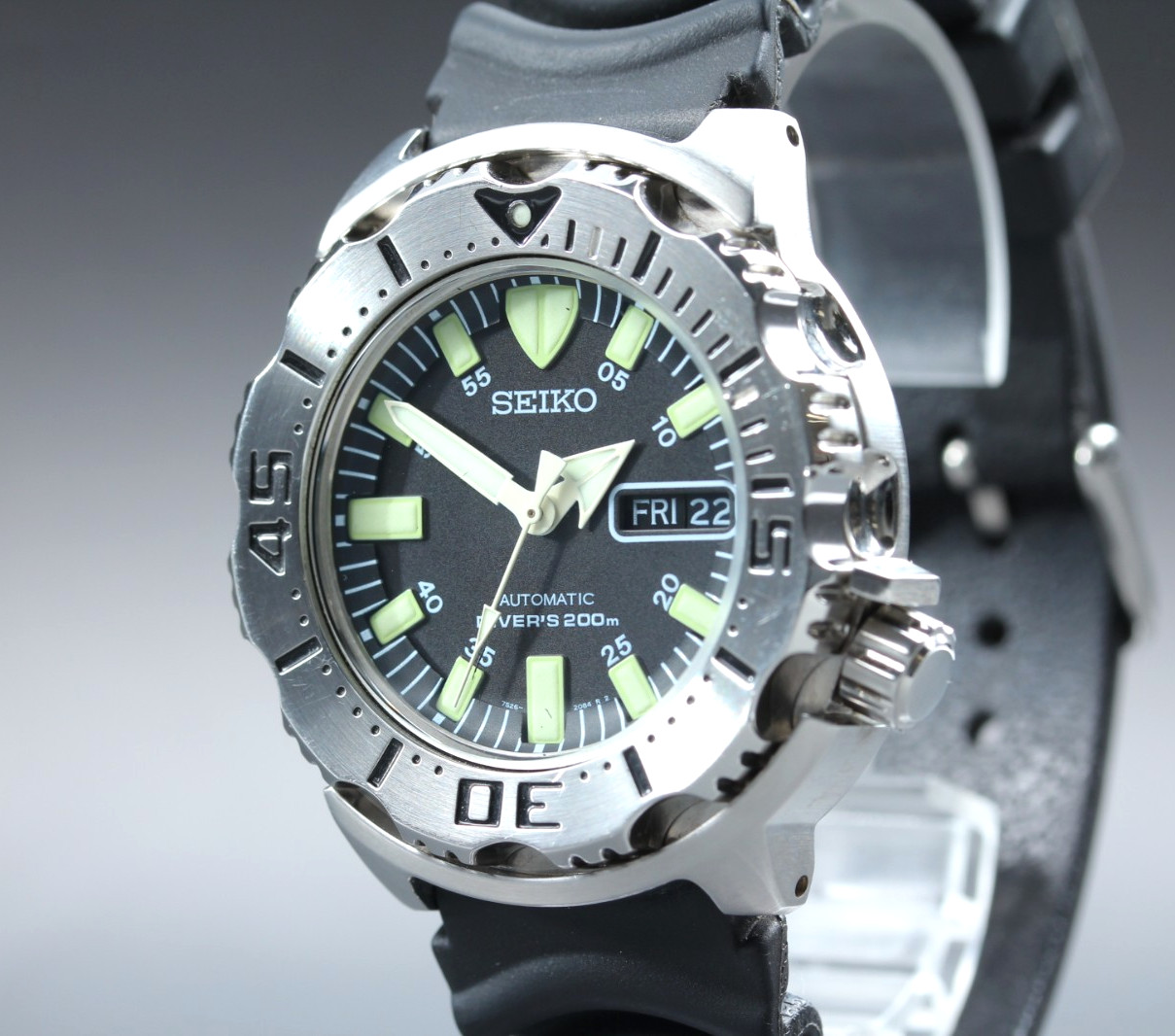 [N MINT] SEIKO 7S26-0350 BLACK Monster Divers Automatic Men’s watch SKX779 JAPAN