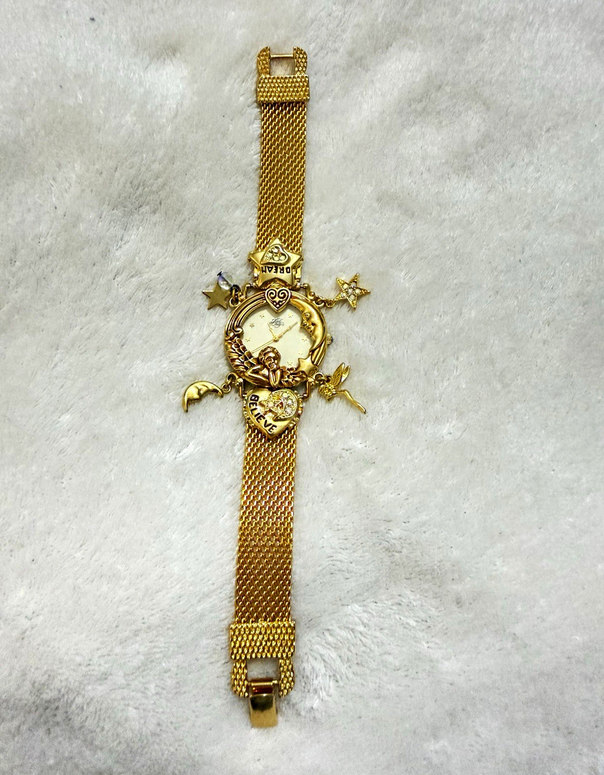 Kirks Folly Angel’s Time Watch 1994 Ltd Ed 15th Anniversary Gold Tone *NEW*