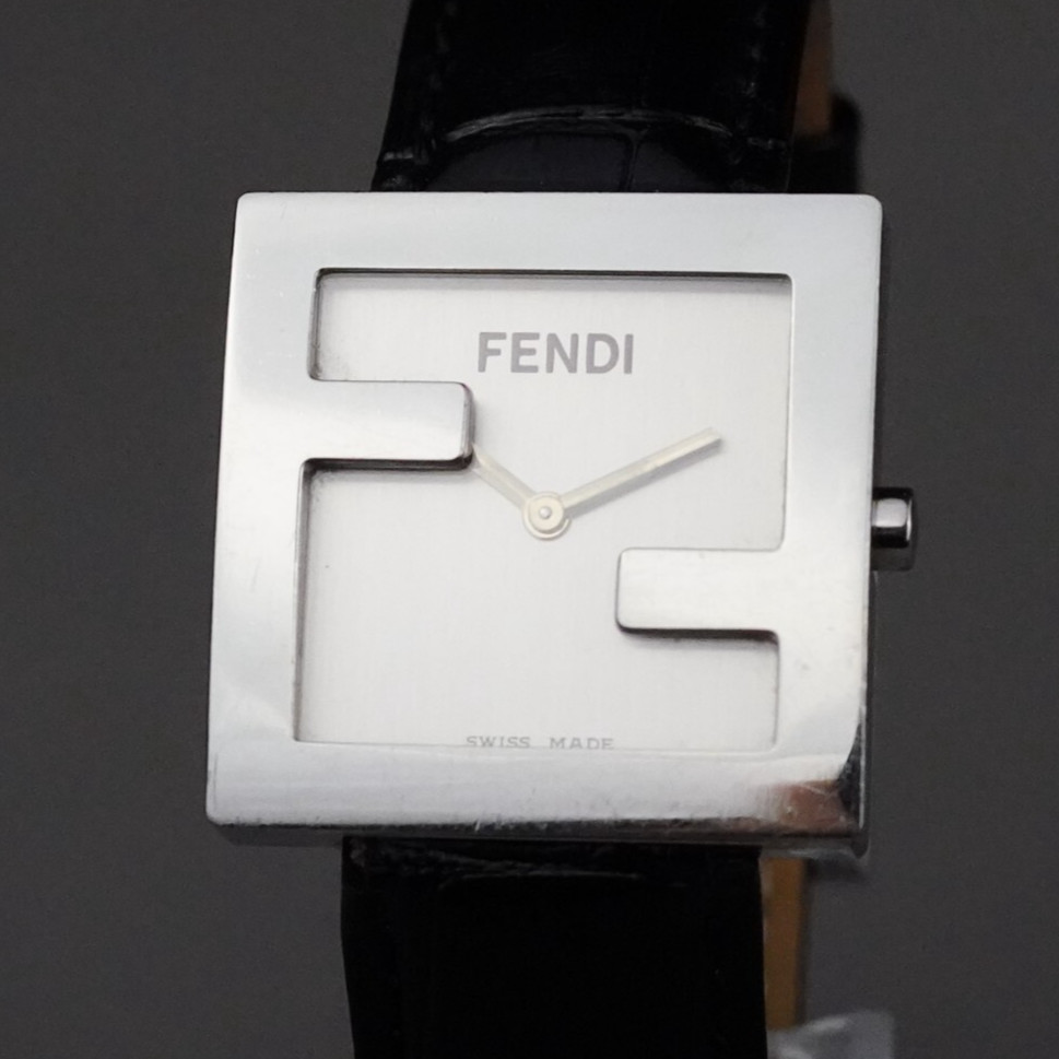 FENDI Unisex Watch 4000L 31mm Vintage New Battery New Leather Band