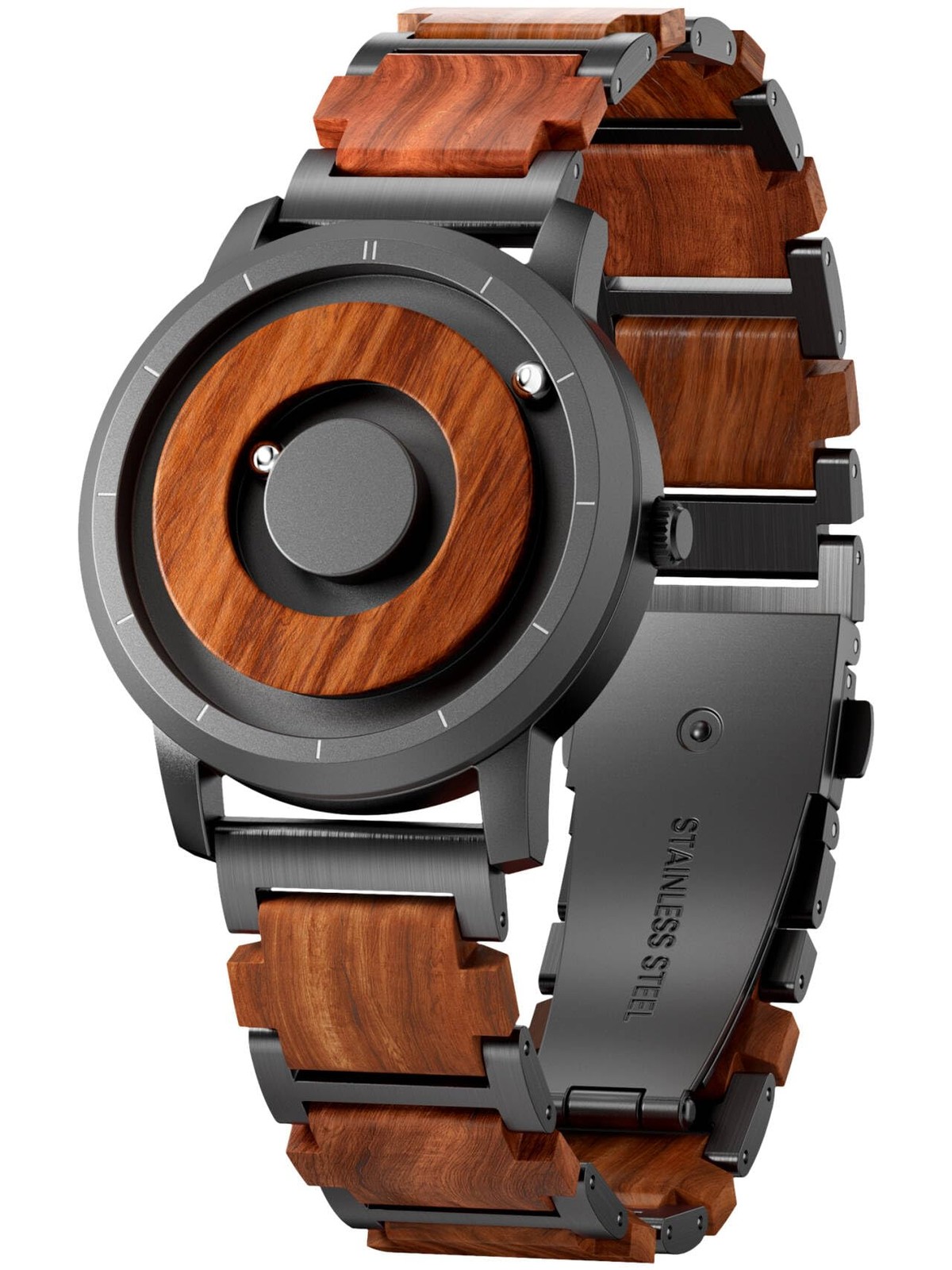 EUTOUR Magnetic Watches for Men| Unique No Hands Design with Gliding Magnet
