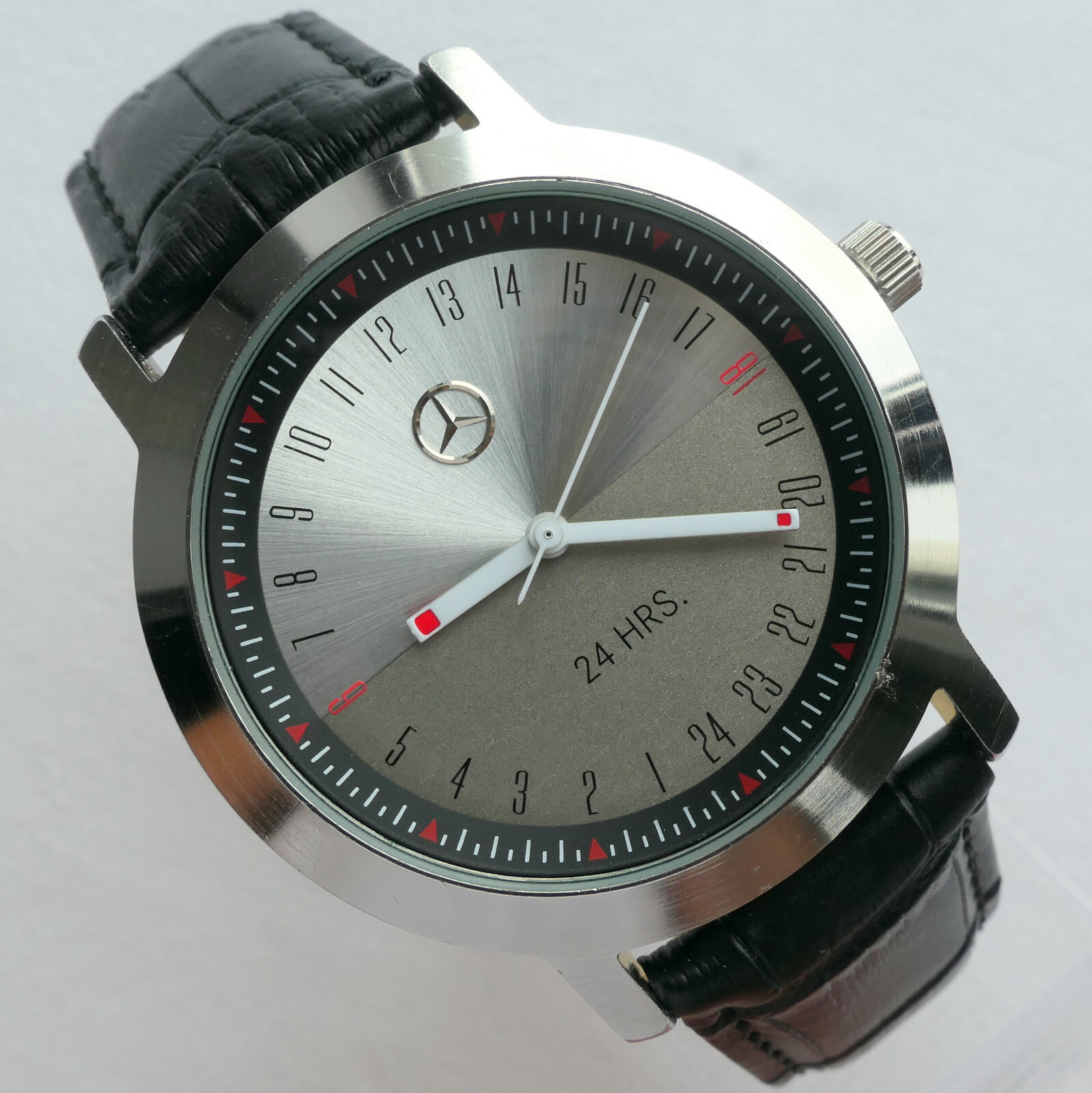 Mercedes Benz 24 Hour Dial Military Time Classic Business Sport Accessory Watch